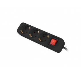 LANBERG Power strip 3x Shuko 1.5m black