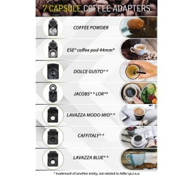 Camry | Multi-capsule Espresso machine | CR 4414 | Pump pressure 19 bar | Ground/Capsule | 1450 W | White/Black