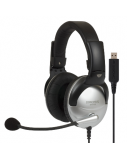 Koss | SB45 USB | Gaming headphones | Wired | On-Ear | Microphone | Noise canceling | Silver/Black