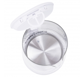 Mesko | Kettle | MS 1301w | Electric | 1850 W | 1.7 L | Glass/Stainless steel | 360° rotational base | White