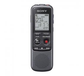 Sony | ICD-PX240 | Black, Grey | LCD Display | MP3 playback | MAX. RECORDING TIME MP3 8KBPS (MONAURAL)1043 Hrs 0 MinMAX. RECORDING TIME MP3 48KBPS (MONAURAL)173 Hrs 0 MinMAX. RECORDING TIME MP3 128KBPS65 Hrs 10 MinMAX. RECORDING TIME MP3 192KBPS43 Hrs 25 
