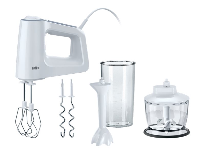 Braun | MultiMix 3 Hand Mixer | HM 3135 WH | Hand Mixer | 500 W | Number of speeds 5 | Turbo mode | White