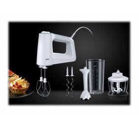 Braun | MultiMix 3 Hand Mixer | HM 3135 WH | Hand Mixer | 500 W | Number of speeds 5 | Turbo mode | White