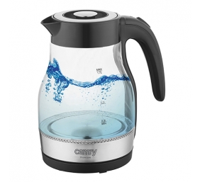 Camry | Kettle | CR 1300 | Electric | 2200 W | 1.7 L | Glass | 360° rotational base | Black