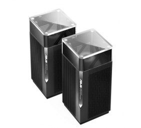 Wireless Wifi 6E Tri-band Gigabit Router | ZenWiFi Pro ET12 (2-Pack) | 802.11ax | 1148+4804+4804 Mbit/s | 10/100/1000/11000 Mbit/s | Ethernet LAN (RJ-45) ports 3 | Mesh Support Yes | MU-MiMO Yes | No mobile broadband | Antenna type Internal