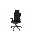 Genesis mm | Base material Nylon; Castors material: Nylon with CareGlide coating | Ergonomic Chair | Astat 200 | Black