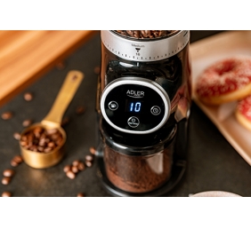 Adler | Coffee Grinder | AD 4450 Burr | 300 W | Coffee beans capacity 300 g | Number of cups 1-10 pc(s) | Black