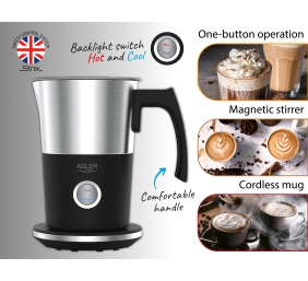 Adler | Milk frother | AD 4497 | 600 W | Milk frother | Black