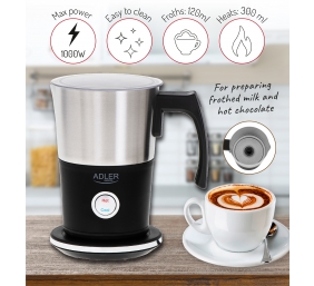 Adler | Milk frother | AD 4497 | 600 W | Milk frother | Black