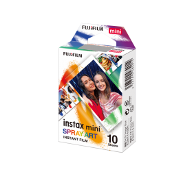 Fujifilm | Instax Mini | Art Spray Sheet (10pl) Instant Film | 54 x 86 mm | Hi-Speed ISO 800 – With superb grain quality, INSTAX Contact Sheet Film ensures vibrant colors and natural skin tones