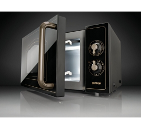 Gorenje | Microwave oven with grill | MO4250CLB | Free standing | 20 L | 700 W | Grill | Black