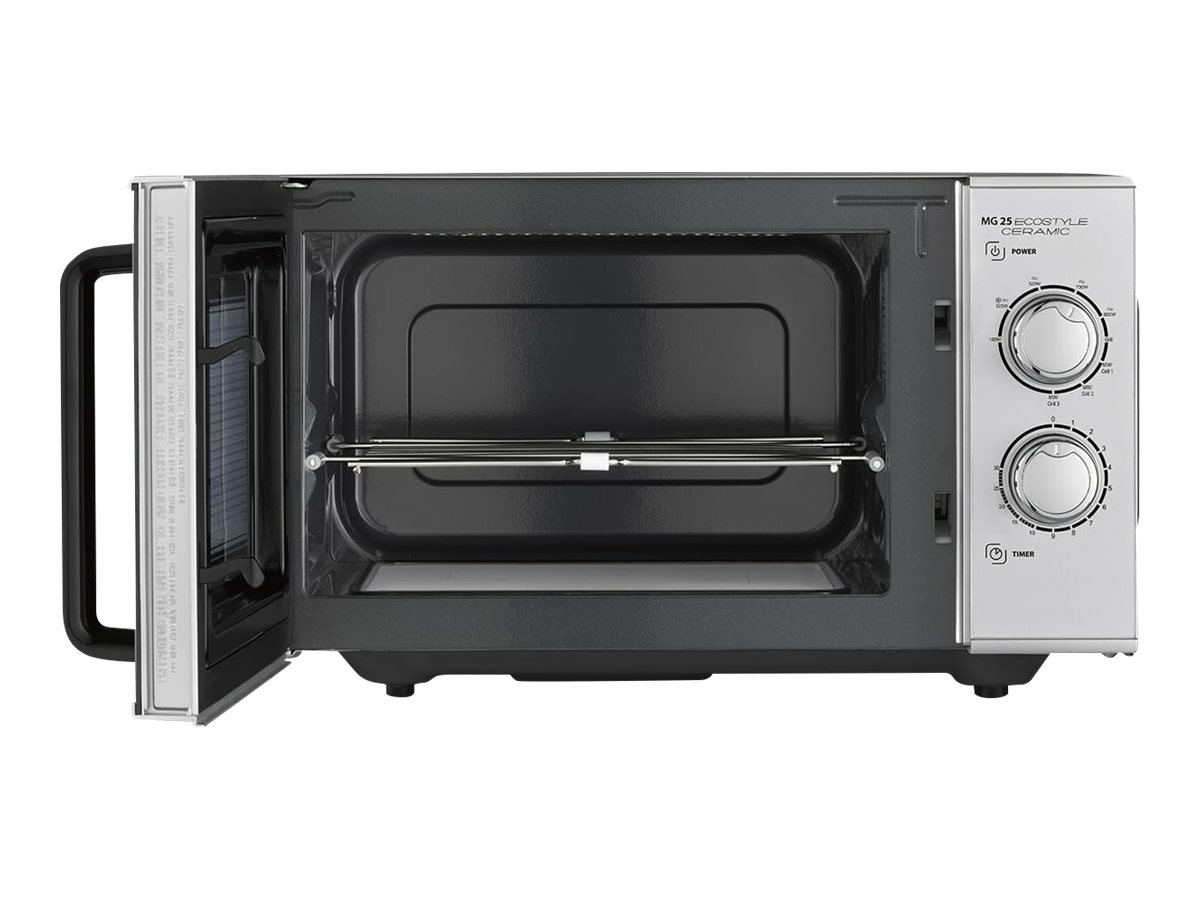 Caso | Ceramic Microwave Oven with Grill | MG 25 Ecostyle | Free standing | 25 L | 900 W | Grill | Silver