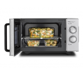Caso | Ceramic Microwave Oven with Grill | MG 25 Ecostyle | Free standing | 25 L | 900 W | Grill | Silver