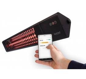 SUNRED | Heater | PRO25W-SMART, Triangle Dark Smart Wall | Infrared | 2500 W | Black | IP55