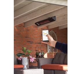 SUNRED | Heater | PRO25W-SMART, Triangle Dark Smart Wall | Infrared | 2500 W | Black | IP55