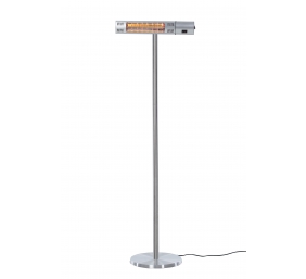 SUNRED | Heater | RD-SILVER-2000S, Ultra Standing | Infrared | 2000 W | Number of power levels | Suitable for rooms up to  m² | Silver | IP54
