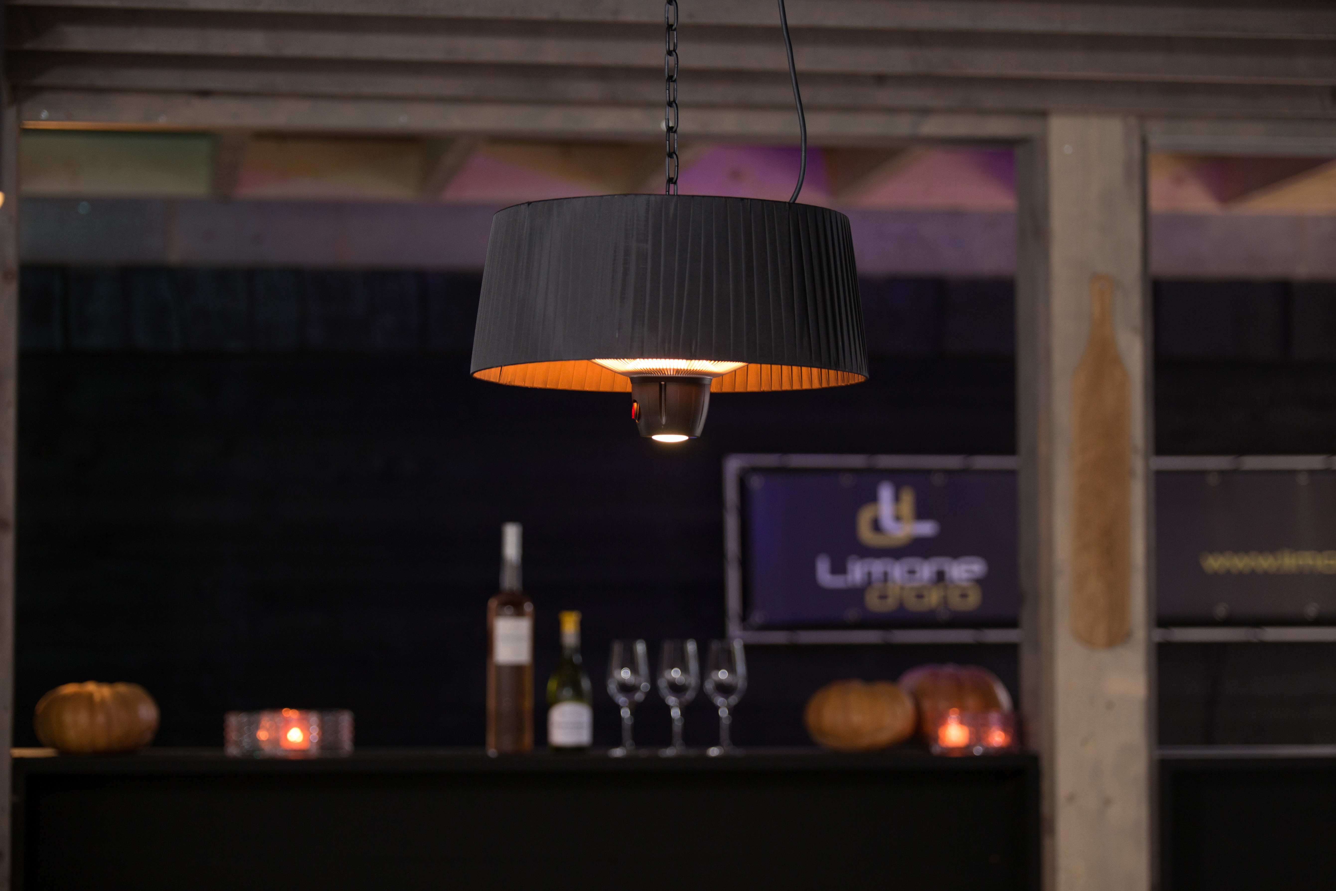 SUNRED | Heater | ARTIX C-HB, Compact Bright Hanging | Infrared | 1500 W | Black | IP24