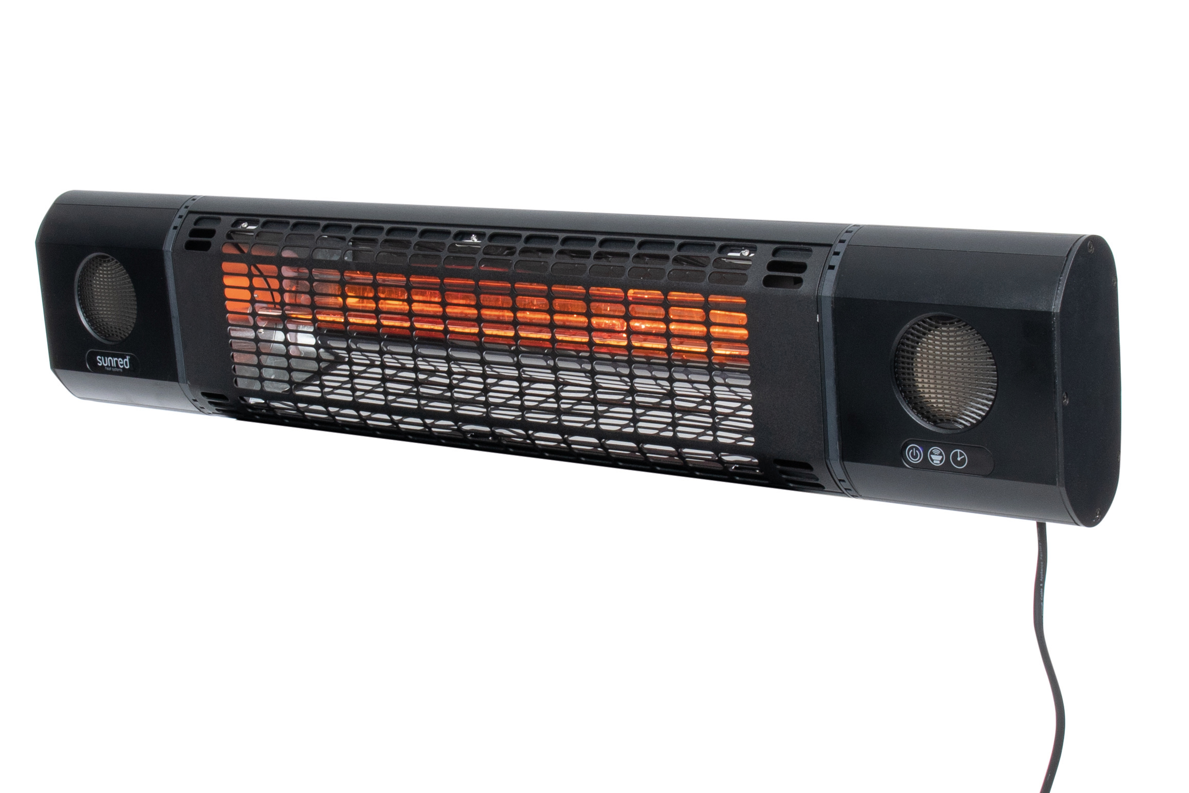 SUNRED | Heater | SOUND-2000W, Sun and Sound Ultra Wall | Infrared | 2000 W | Black | IP54