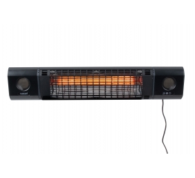 SUNRED | Heater | SOUND-2000W, Sun and Sound Ultra Wall | Infrared | 2000 W | Black | IP54