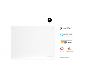 Mill | Heater | GL400WIFI3 WiFi Gen3 | Panel Heater | 400 W | Suitable for rooms up to 4-6 m² | White | IPX4