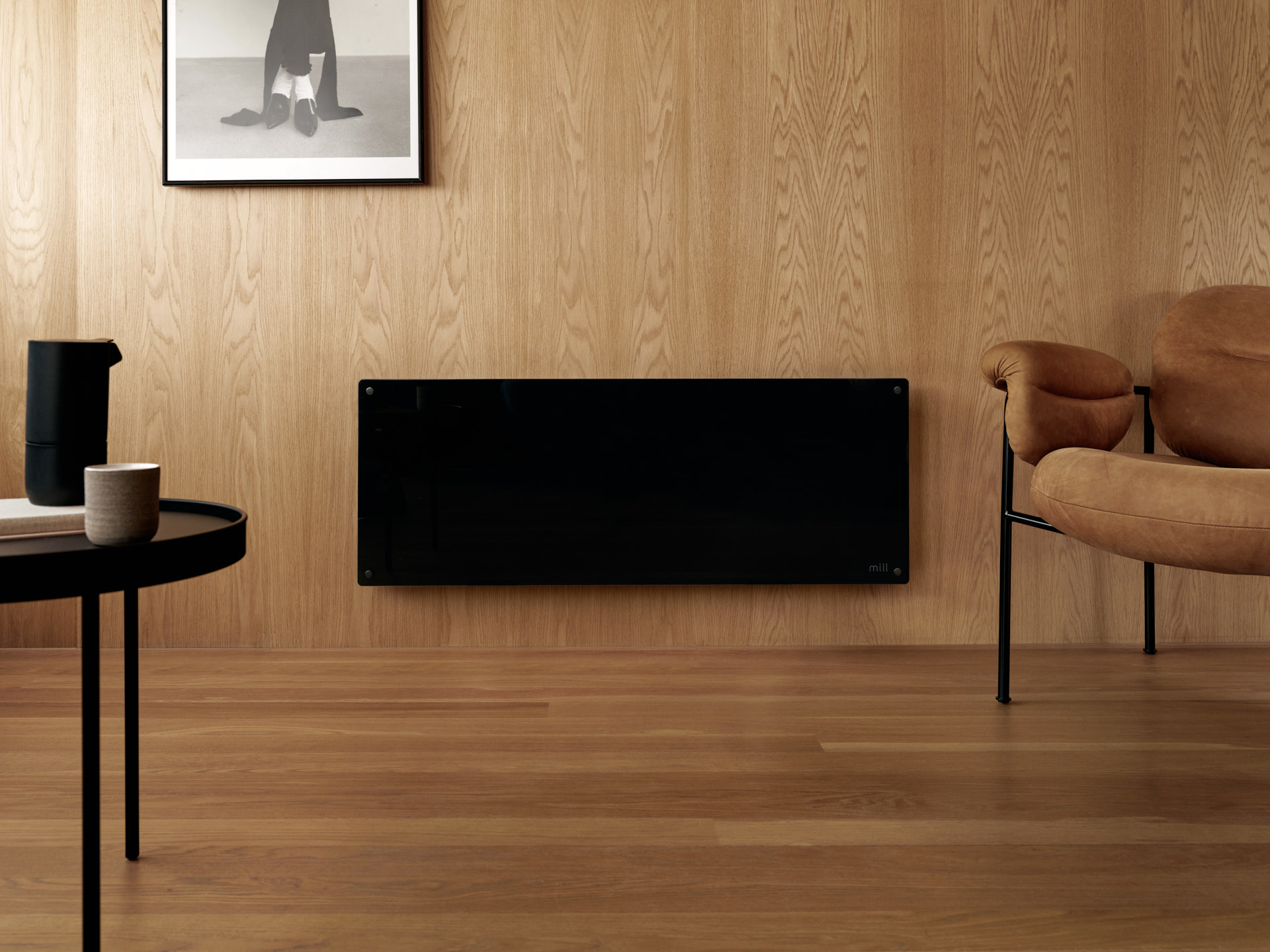 Mill | Heater | GL1200WIFI3B WiFi Gen3 | Panel Heater | 1200 W | Suitable for rooms up to 14-18 m² | Black | IPX4
