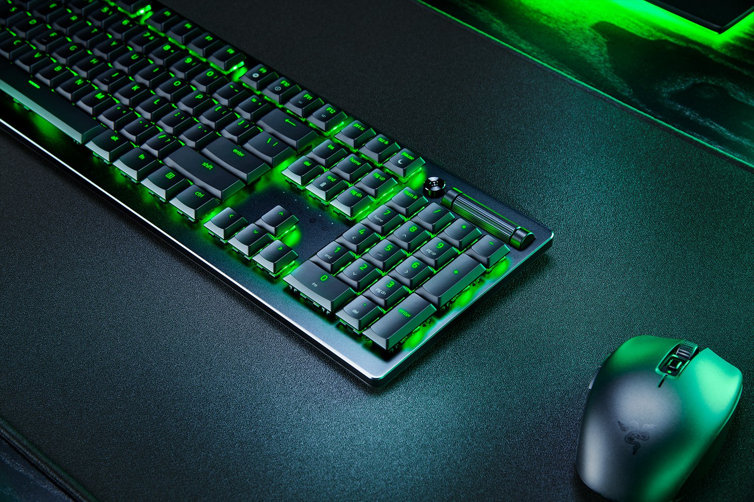 Razer | Gaming Keyboard | Deathstalker V2 Pro | Gaming Keyboard | Wireless | RGB LED light | NORD | Bluetooth | Black | Numeric keypad | Optical Switches (Linear) | Wireless connection