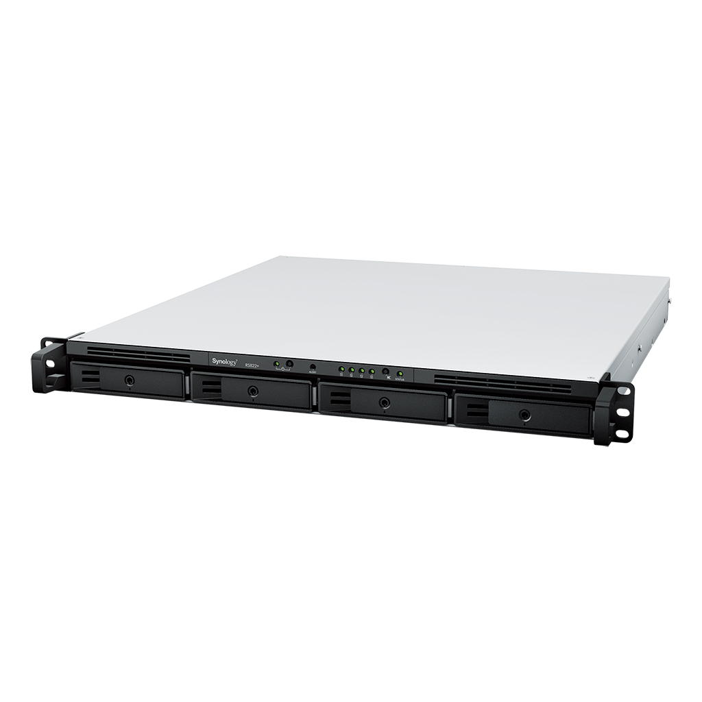 Synology | RackStation | RS822+ 4-Bay NAS Enclosure | AMD Ryzen | V1500B | Processor frequency 2.2 GHz | 2 GB | DDR4