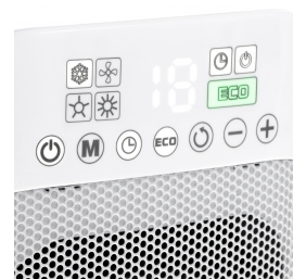 Adler | Heater with Remote Control | AD 7727 | Ceramic | 1500 W | Number of power levels 2 | Suitable for rooms up to 15 m² | White