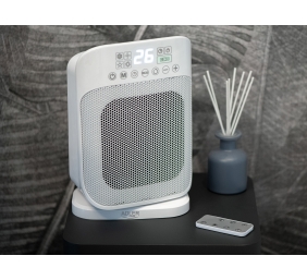 Adler | Heater with Remote Control | AD 7727 | Ceramic | 1500 W | Number of power levels 2 | Suitable for rooms up to 15 m² | White