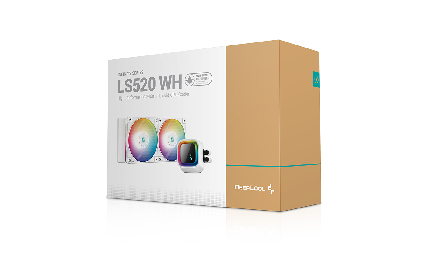 Deepcool | LS520 A-RGB | CPU Liquid Cooler | White | Intel, AMD