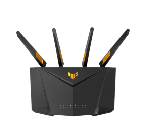 Dual Band WiFi 6 Gaming Router | TUF-AX3000 | 802.11ax | 2402+574 Mbit/s | 10/100/1000 Mbit/s | Ethernet LAN (RJ-45) ports 4 | Mesh Support Yes | MU-MiMO Yes | No mobile broadband | Antenna type 4xExternal | 1 x USB 3.2 Gen 1