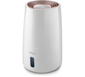 Philips | HU3916/10 | Humidifier | 25 W | Water tank capacity 3 L | Suitable for rooms up to 45 m² | NanoCloud technology | Humidification capacity 300 ml/hr | White/Rose gold