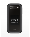 Nokia 2660 Flip Black, 2.8 ", TFT LCD, 240 x 320, Unisoc, T107, Internal RAM 0.048 GB, 0.128 GB, microSDHC, Dual SIM, Main camera 0.3 MP, 1450  mAh