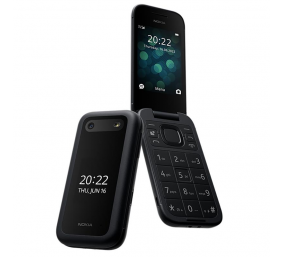 Nokia | 2660 Flip | Black | 2.8 " | TFT LCD | 240 x 320 | Unisoc | 0.128 GB | Dual SIM | Nano-SIM | Yes | Main camera 0.3 MP | Secondary camera  MP | 1450  mAh | Bluetooth | 4.2