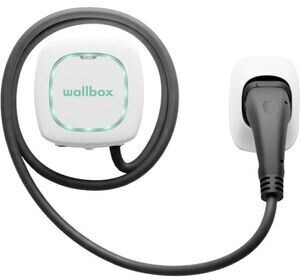 Wallbox | Pulsar Plus Electric Vehicle charger, 5 meter cable Type 2, 11kW, RCD(DC Leakage) + OCPP | 11 kW | Wi-Fi, Bluetooth | 5 m | White