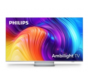 Philips 4K UHD LED Android TV with Ambilight 65PUS8807/12 65" (164 cm), Smart TV, Android, 4K UHD LED, 3840 x 2160, Wi-Fi, Silver