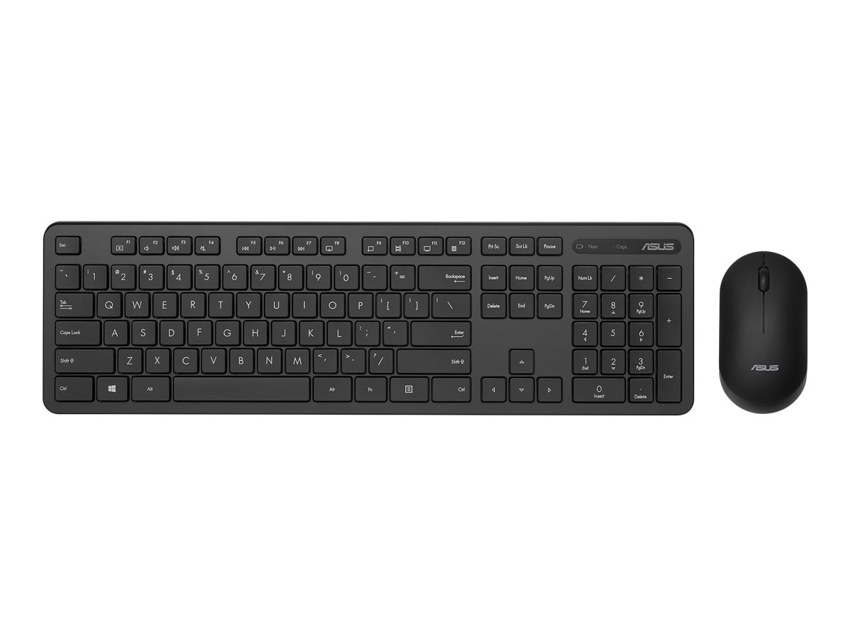 Asus | Keyboard and Mouse Set | CW100 | Keyboard and Mouse Set | Wireless | Mouse included | Batteries included | UI | Black