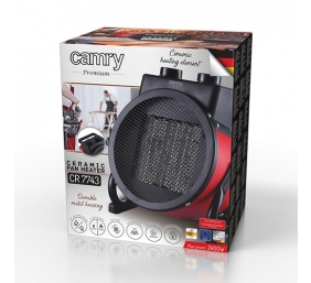 Camry | Fan Heater | CR 7743 | Ceramic | 2400 W | Number of power levels 2 | Red