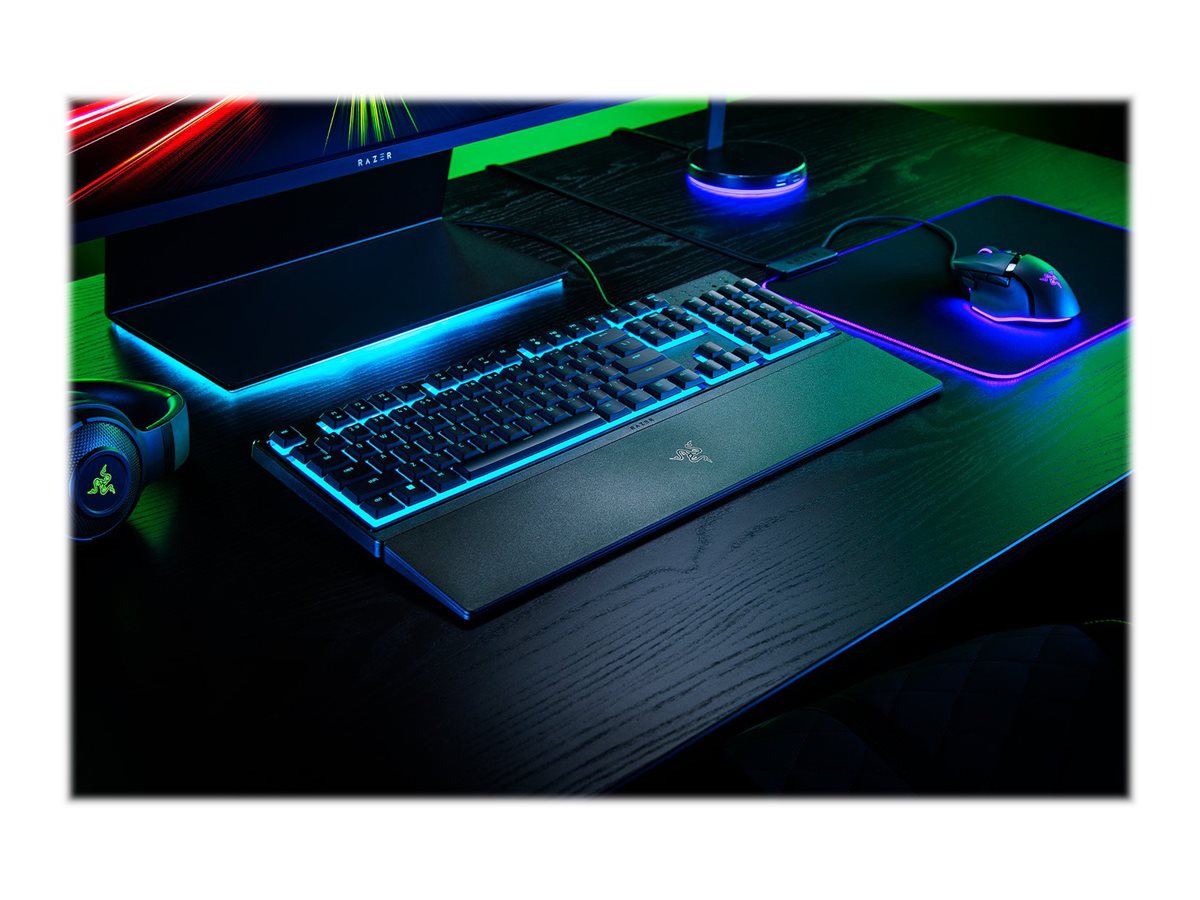 Razer | Gaming Keyboard | Ornata V3 X | Gaming keyboard | Wired | RGB LED light | NORD | Silent Membrane | Black