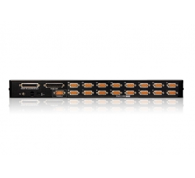 Aten | 16-Port PS/2-USB VGA KVM Switch with Daisy-Chain Port and USB Peripheral Support | CS1716A