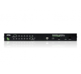 Aten | 16-Port PS/2-USB VGA KVM Switch with Daisy-Chain Port and USB Peripheral Support | CS1716A