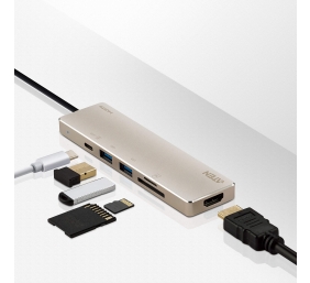 Aten UH3239 USB-C Multiport Mini Dock with Power Pass-Through | Aten | USB-C Multiport Mini Dock with Power Pass-Through | UH3239 | Dock