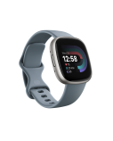 Fitbit Versa 4 Smart watch, NFC, GPS (satellite), AMOLED, Touchscreen, Heart rate monitor, Activity monitoring 24/7, Waterproof, Bluetooth, Wi-Fi, Waterfall Blue/Platinum
