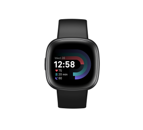 Versa 4 | Smart watch | NFC | GPS (satellite) | AMOLED | Touchscreen | Activity monitoring 24/7 | Waterproof | Bluetooth | Wi-Fi | Black/Graphite