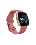 Fitbit Versa 4 Smart watch, NFC, GPS (satellite), AMOLED, Touchscreen, Heart rate monitor, Activity monitoring 24/7, Waterproof, Bluetooth, Wi-Fi, Pink Sand/Copper Rose