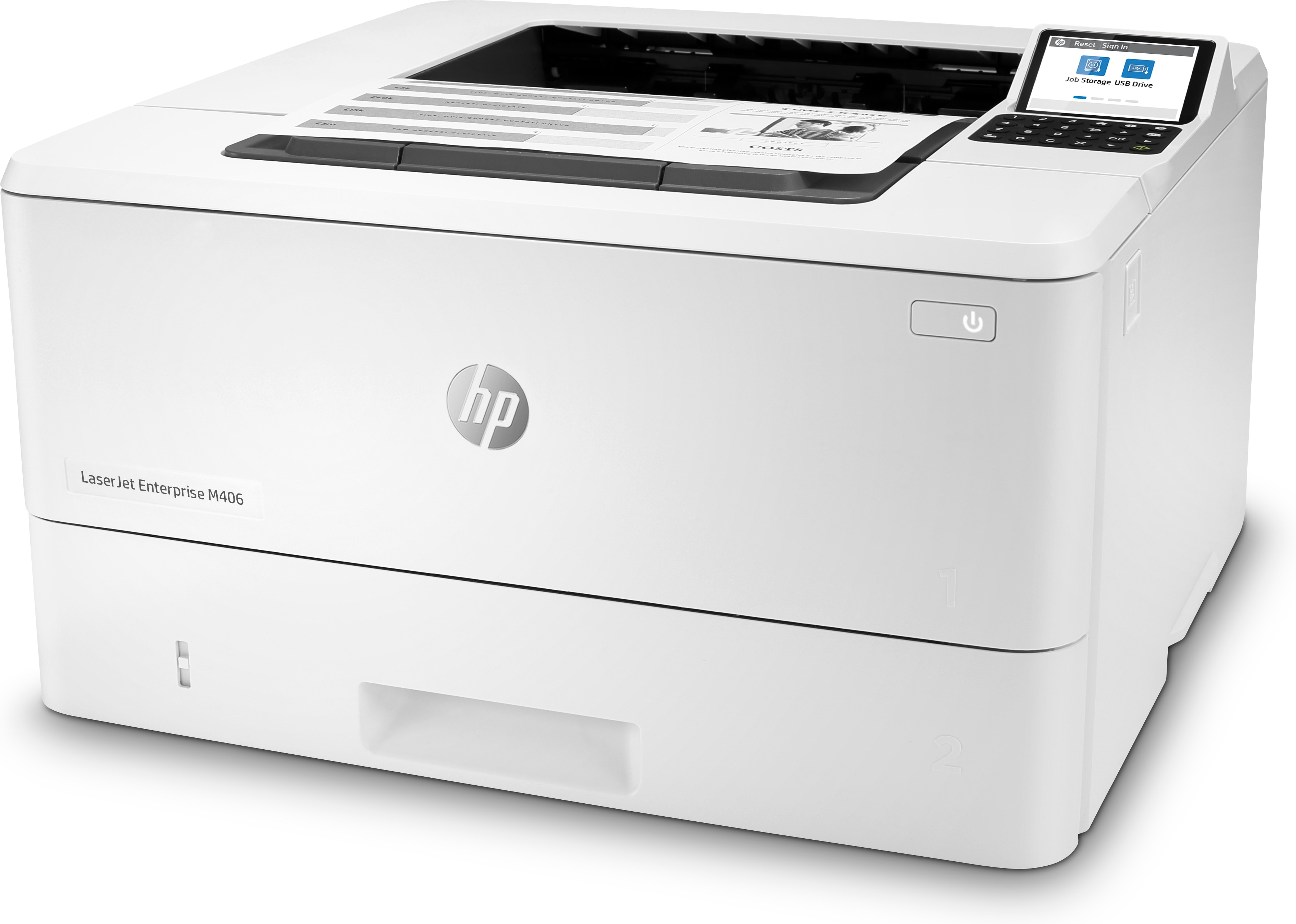 Spausdintuvas Hewlett-Packard LJ Enteprice M406DN A4 Printer BW Lan Duplex