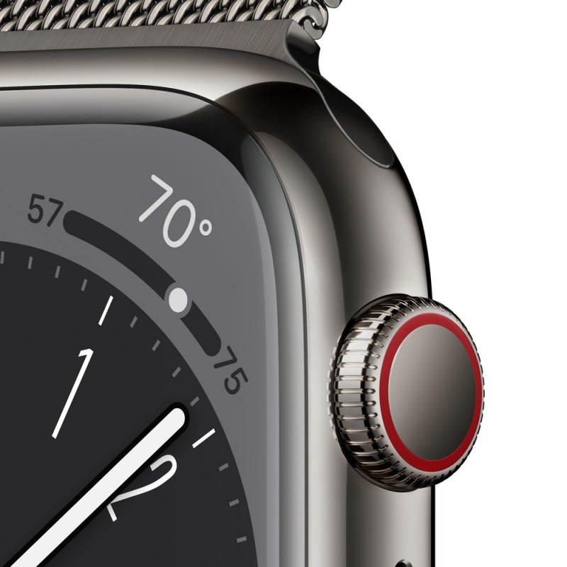 Watch Series 8 | MNKX3UL/A | Smart watches | GPS (satellite) | Retina LTPO OLED | Touchscreen | 45mm | Waterproof | Bluetooth | Wi-Fi | Graphite