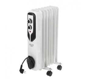 Adler | Oil-Filled Radiator | AD 7815 | Oil Filled Radiator | 1500 W | Number of power levels 3 | White