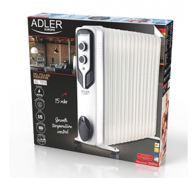 Adler | Oil-Filled Radiator | AD 7819 | Oil Filled Radiator | 2500 W | Number of power levels 3 | White