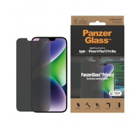 PanzerGlass | Screen protector | Apple | iPhone 14 Plus/13 Pro Max | Glass | Black | Classic Fit | Privacy